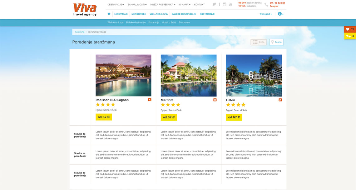 Zea Stim R&D - Izrada web sajta - Viva Travel