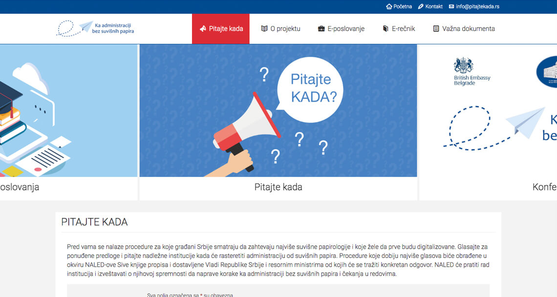 Zea Stim R&D - Izrada web sajta - e-uprava