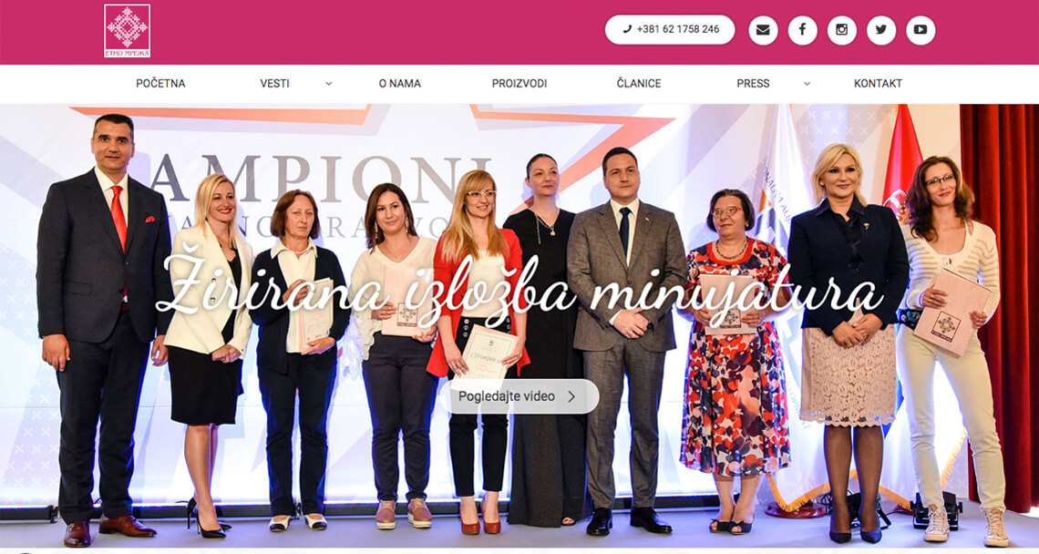 Zea Stim R&D - Izrada web sajta - Etno mreža