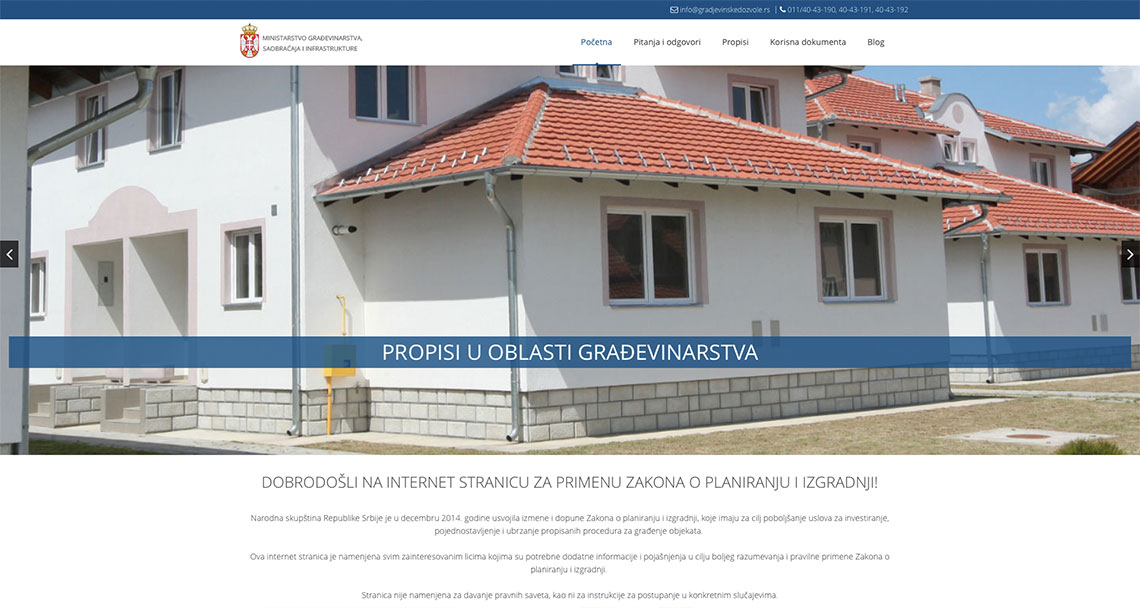 Zea Stim R&D - Izrada web sajta - Građevinske dozvole