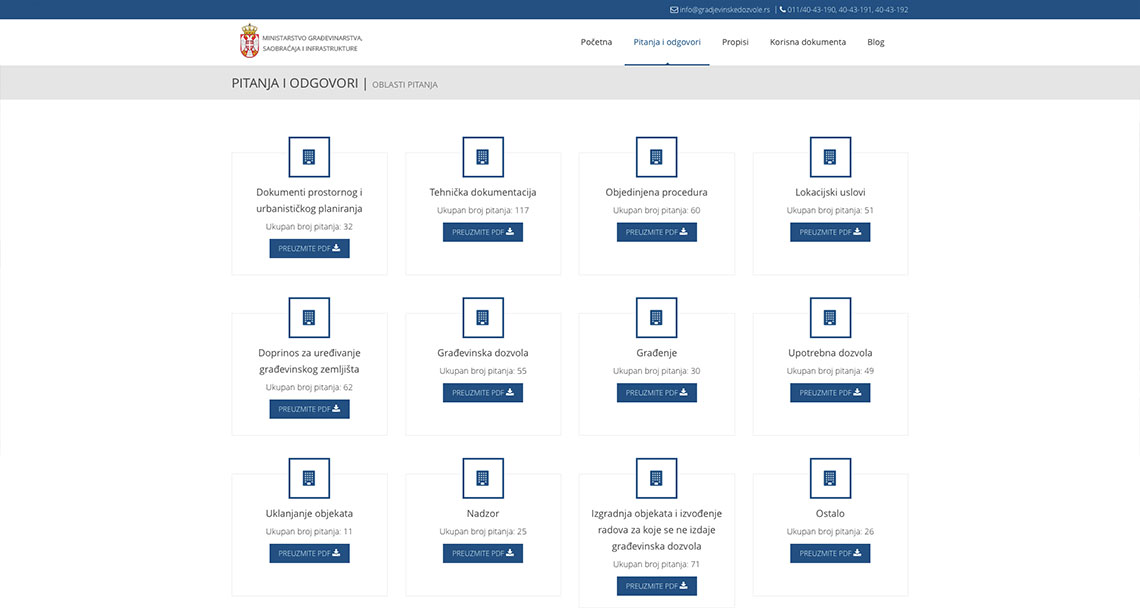 Zea Stim R&D - Izrada web sajta - Građevinske dozvole