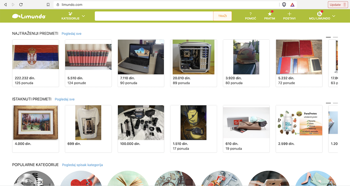 Zea Stim R&D - e-commerce platforma - Limundo