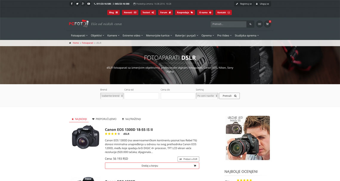 Zea Stim R&D - Izrada internet prodavnice - PCFOTO