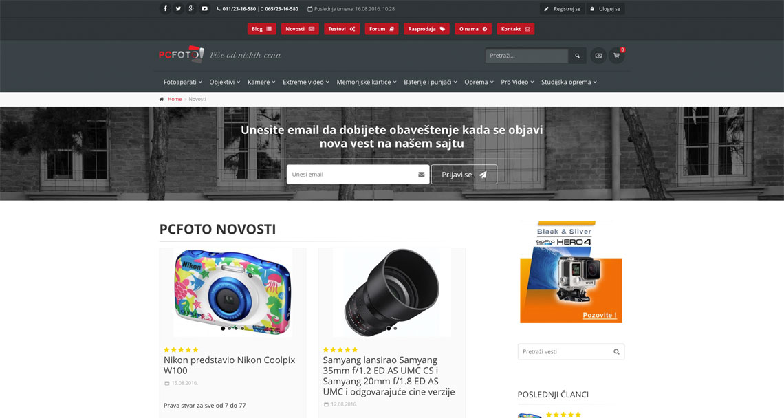 Zea Stim R&D - Izrada internet prodavnice - PCFOTO