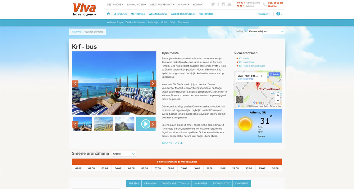 Zea Stim R&D - Izrada web sajta - Viva Travel